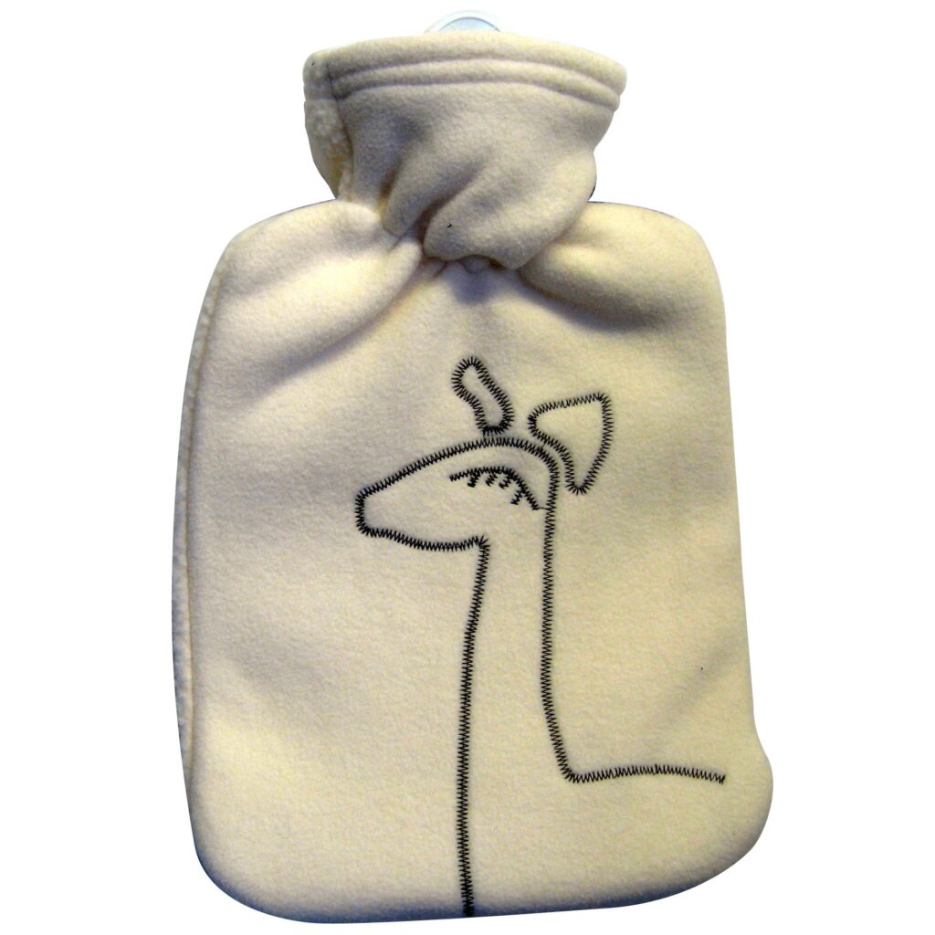 Wärmflaschen mit kuscheligem Fleece-Überzug 1,8 lt
