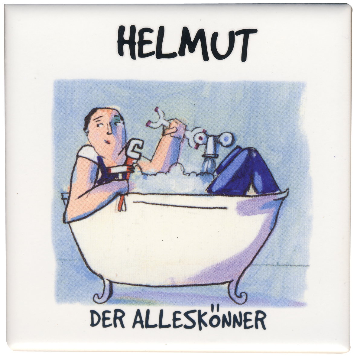 Keramik-Untersetzer mit Namen, Design LA DOLCDE VITA