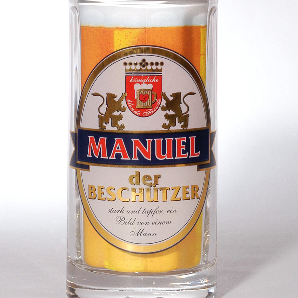 Bierseidl mit Namen