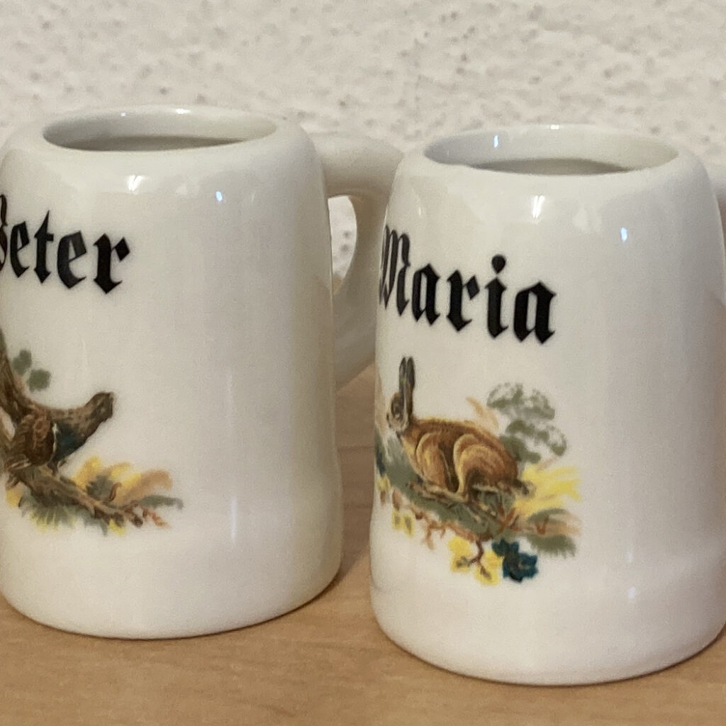 Schnapsstamper mit Wildmotiven und Namen